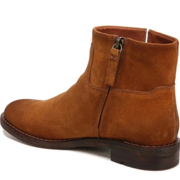 New Franco Sarto Womens Malina Whiskey Suede Ankle Boots Bootie Size 7 - Picture 2 of 10